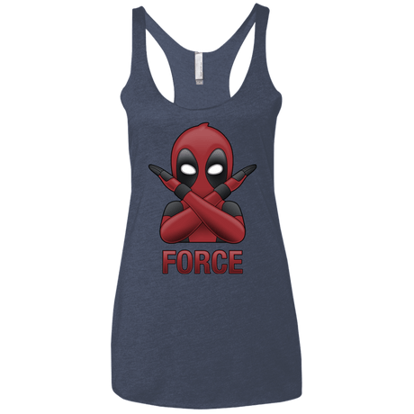 T-Shirts Vintage Navy / X-Small Emoji DP Women's Triblend Racerback Tank