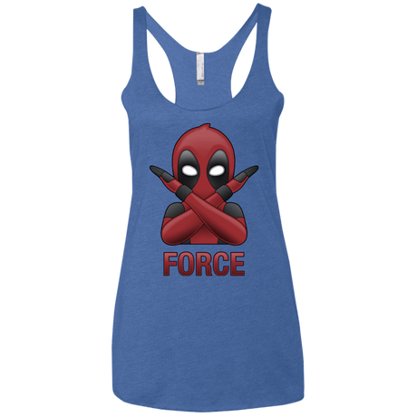 T-Shirts Vintage Royal / X-Small Emoji DP Women's Triblend Racerback Tank