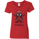 T-Shirts Red / S Emoji DP Women's V-Neck T-Shirt