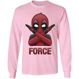 T-Shirts Light Pink / YS Emoji DP Youth Long Sleeve T-Shirt