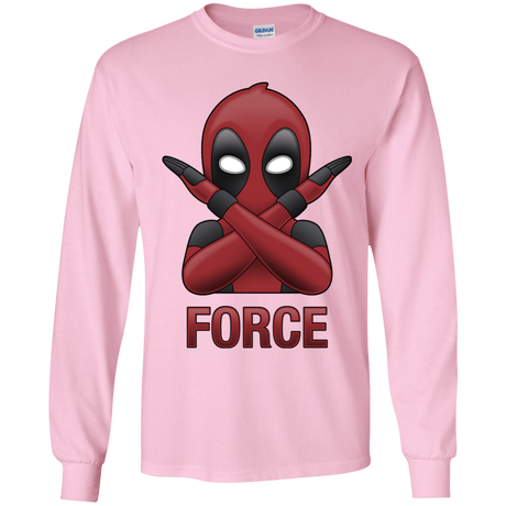 T-Shirts Light Pink / YS Emoji DP Youth Long Sleeve T-Shirt