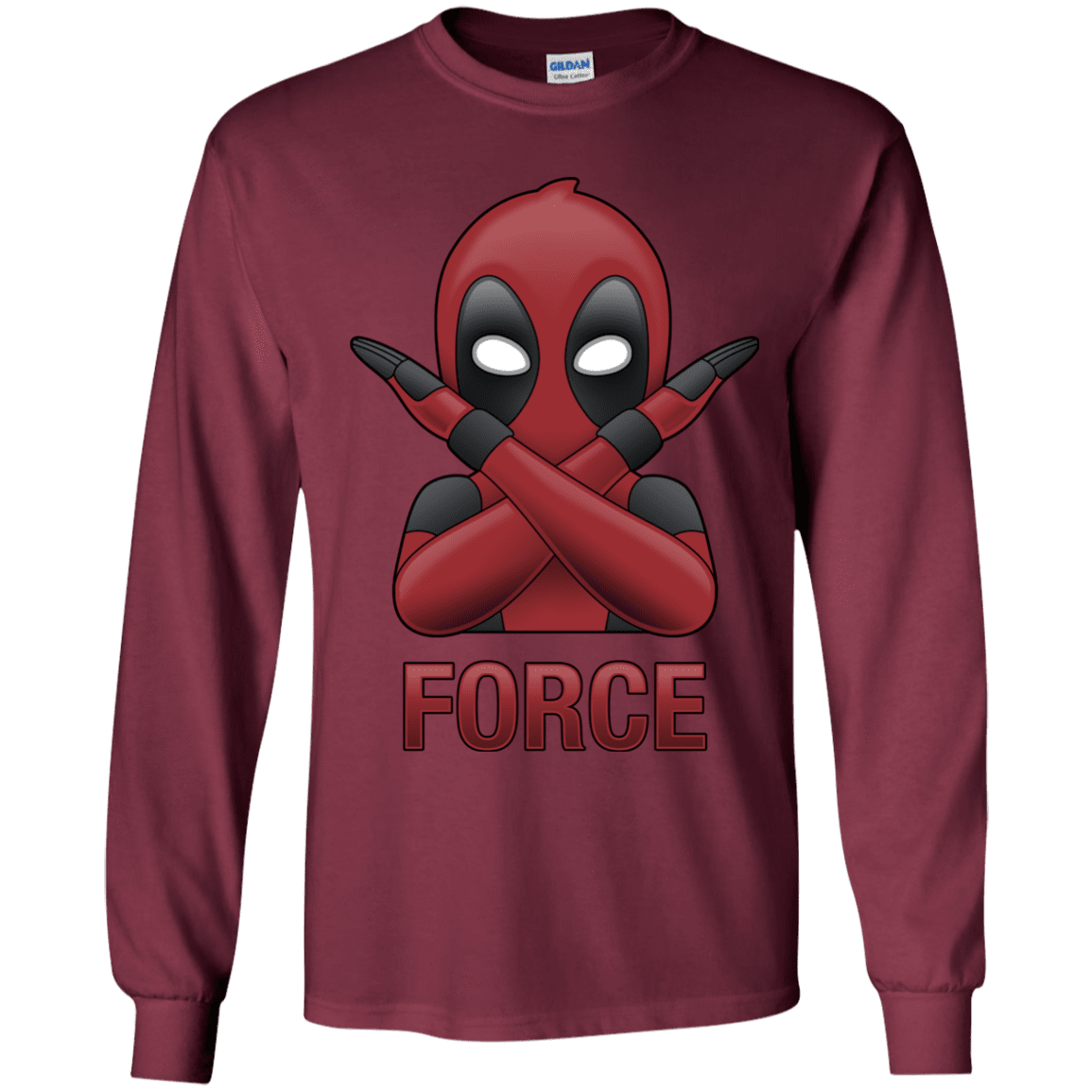 T-Shirts Maroon / YS Emoji DP Youth Long Sleeve T-Shirt