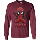 T-Shirts Maroon / YS Emoji DP Youth Long Sleeve T-Shirt