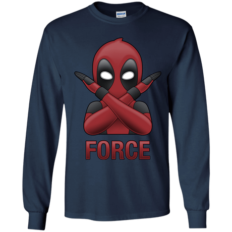 T-Shirts Navy / YS Emoji DP Youth Long Sleeve T-Shirt