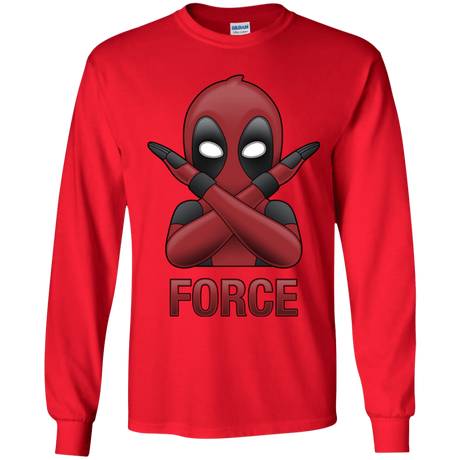 T-Shirts Red / YS Emoji DP Youth Long Sleeve T-Shirt