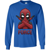 T-Shirts Royal / YS Emoji DP Youth Long Sleeve T-Shirt