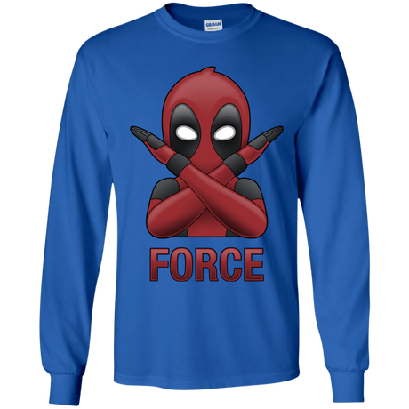 T-Shirts Royal / YS Emoji DP Youth Long Sleeve T-Shirt