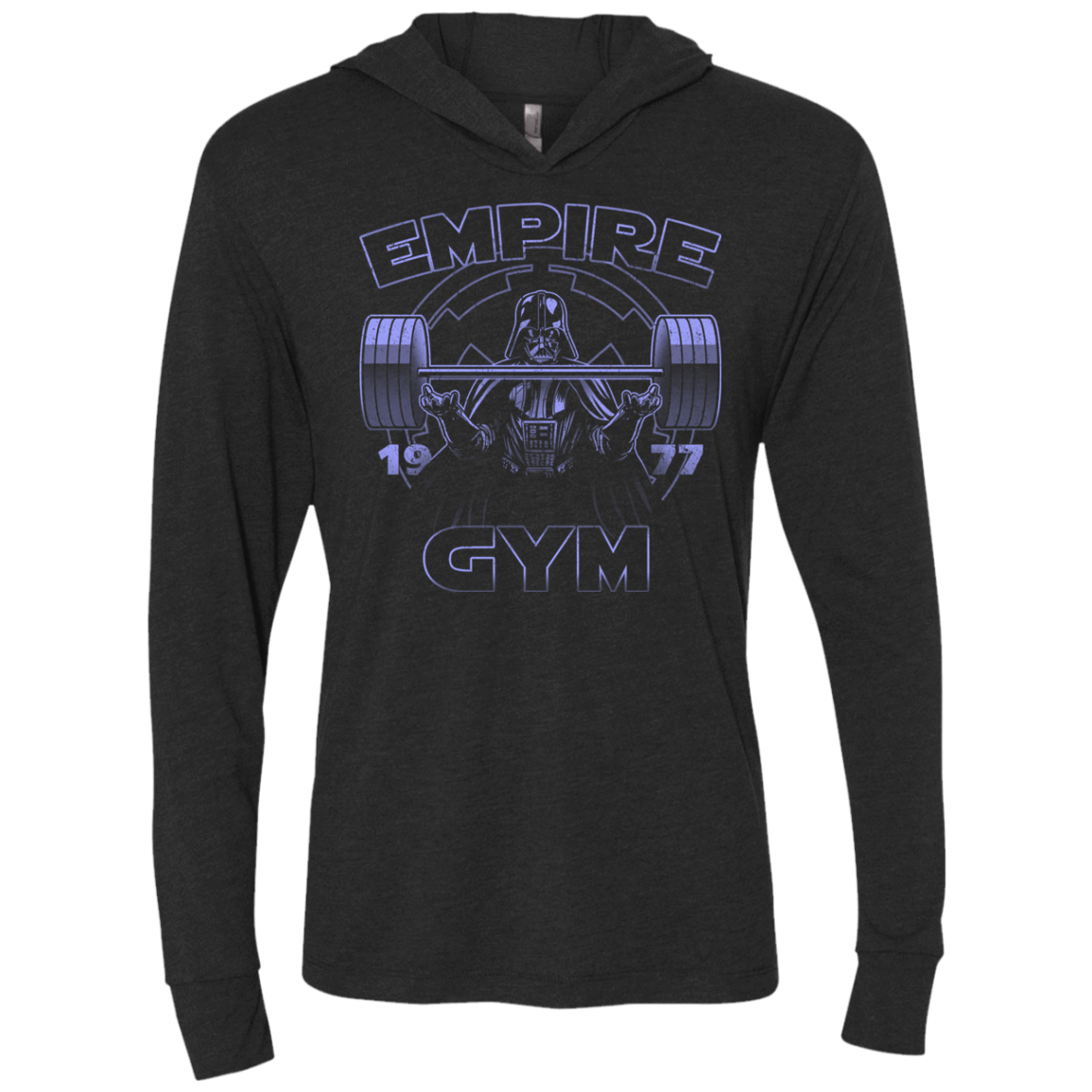 T-Shirts Vintage Black / X-Small Empire Gym Triblend Long Sleeve Hoodie Tee