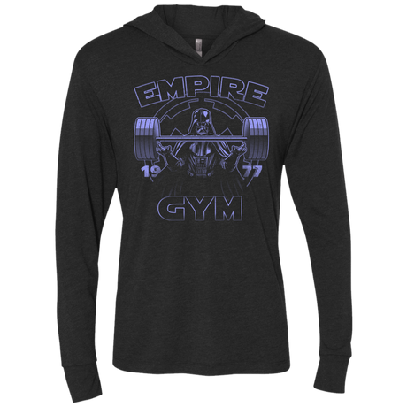T-Shirts Vintage Black / X-Small Empire Gym Triblend Long Sleeve Hoodie Tee