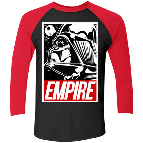 T-Shirts Vintage Black/Vintage Red / X-Small EMPIRE Triblend 3/4 Sleeve