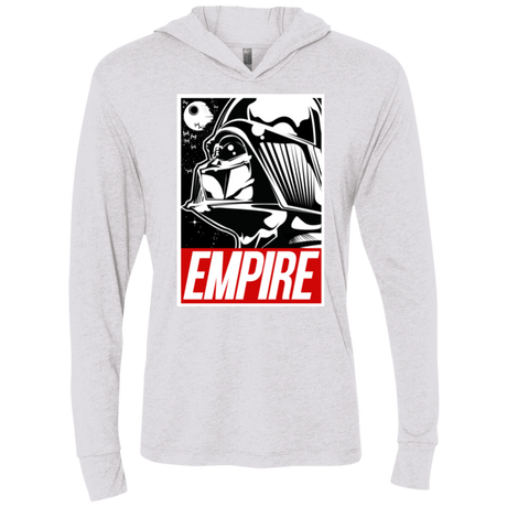 T-Shirts Heather White / X-Small EMPIRE Triblend Long Sleeve Hoodie Tee
