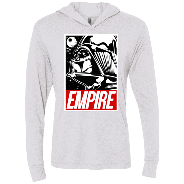 T-Shirts Heather White / X-Small EMPIRE Triblend Long Sleeve Hoodie Tee