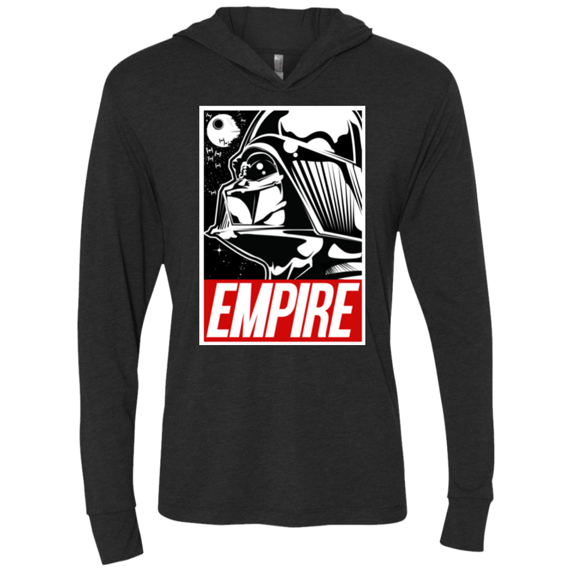 T-Shirts Vintage Black / X-Small EMPIRE Triblend Long Sleeve Hoodie Tee