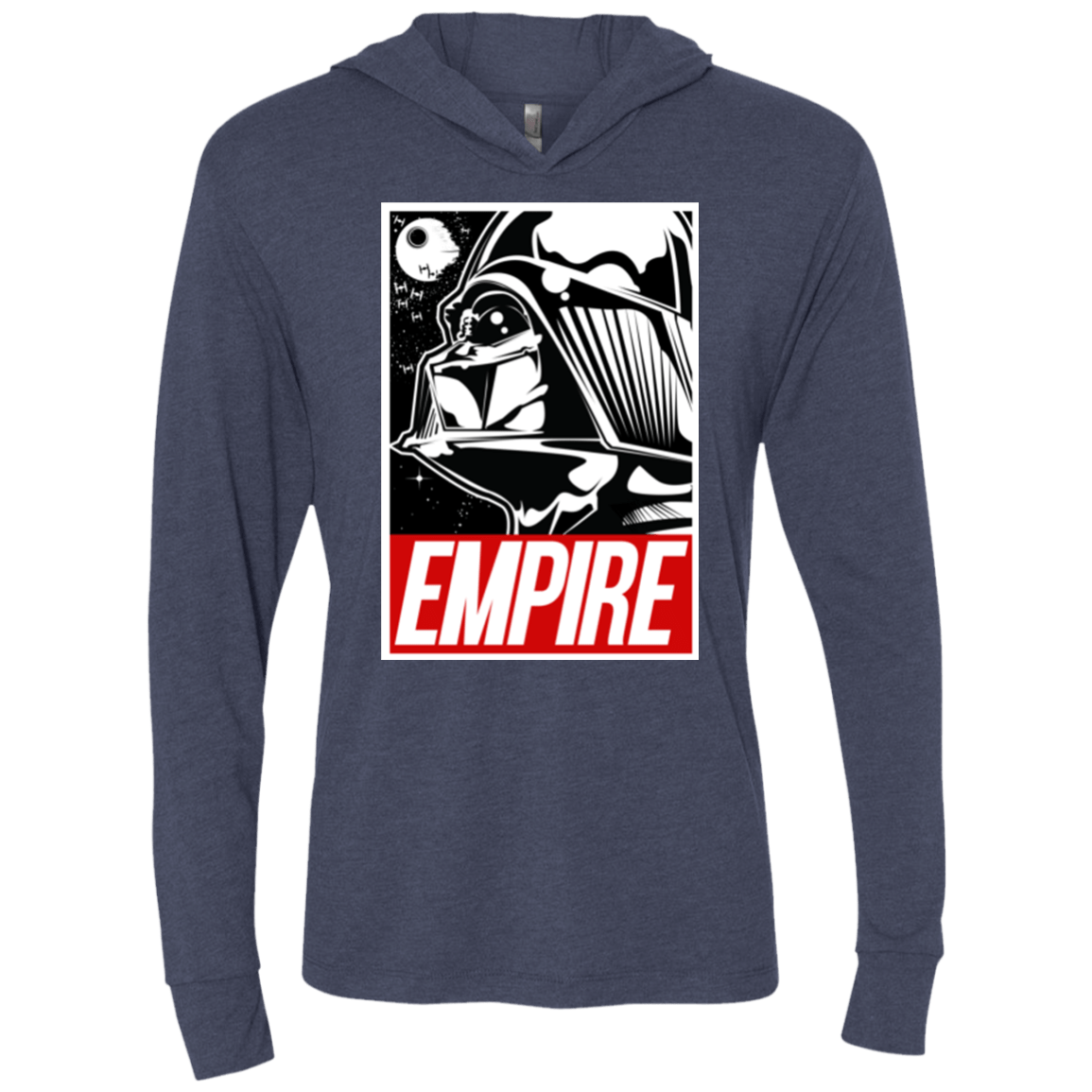 T-Shirts Vintage Navy / X-Small EMPIRE Triblend Long Sleeve Hoodie Tee