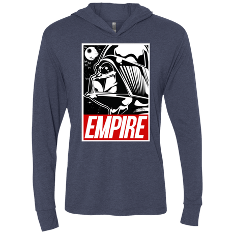 T-Shirts Vintage Navy / X-Small EMPIRE Triblend Long Sleeve Hoodie Tee