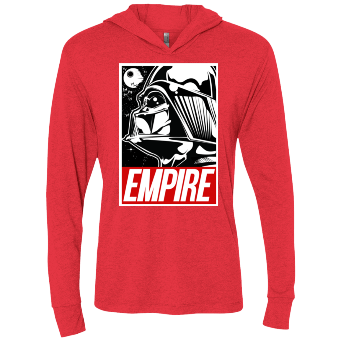 T-Shirts Vintage Red / X-Small EMPIRE Triblend Long Sleeve Hoodie Tee