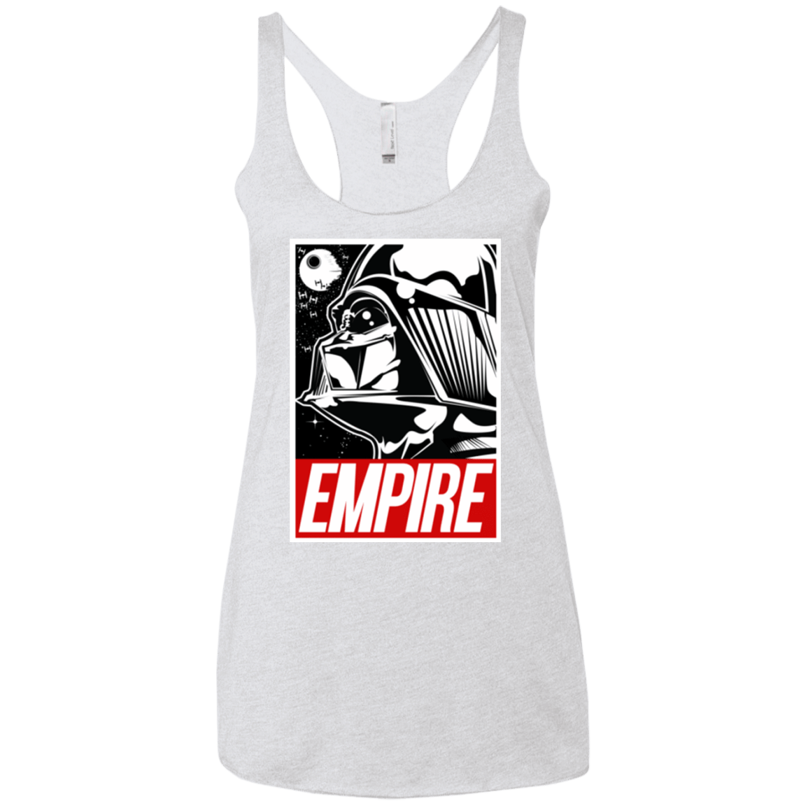 T-Shirts Heather White / X-Small EMPIRE Women's Triblend Racerback Tank