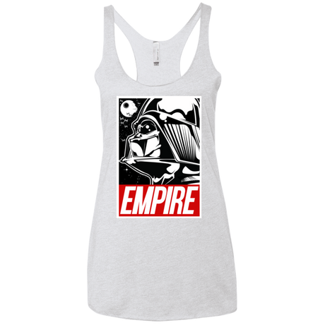 T-Shirts Heather White / X-Small EMPIRE Women's Triblend Racerback Tank