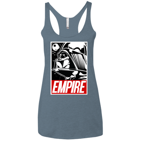 T-Shirts Indigo / X-Small EMPIRE Women's Triblend Racerback Tank