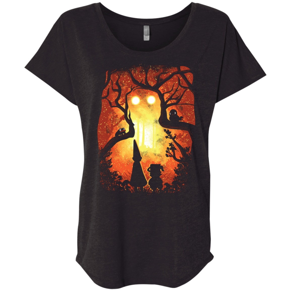 T-Shirts Vintage Black / X-Small Enchanted Forest Triblend Dolman Sleeve