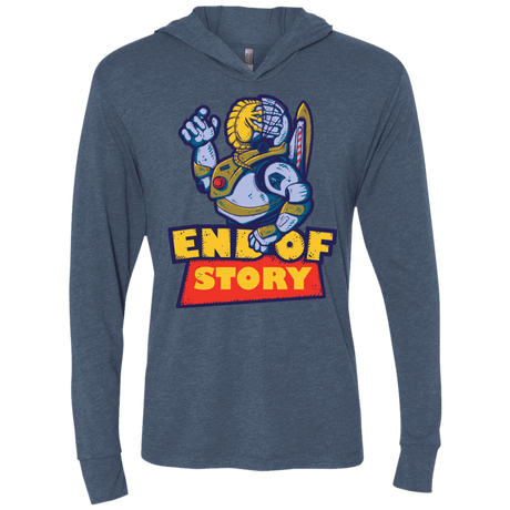 T-Shirts Indigo / X-Small END OF STORY Triblend Long Sleeve Hoodie Tee