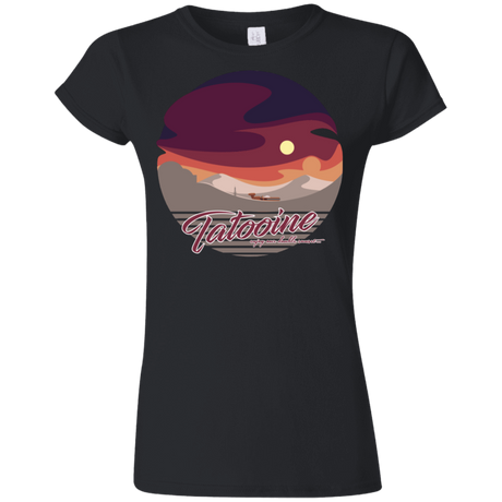 T-Shirts Black / S Enjoy Our Double Sunset Junior Slimmer-Fit T-Shirt