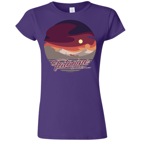 T-Shirts Purple / S Enjoy Our Double Sunset Junior Slimmer-Fit T-Shirt