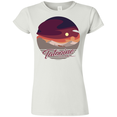 T-Shirts White / S Enjoy Our Double Sunset Junior Slimmer-Fit T-Shirt