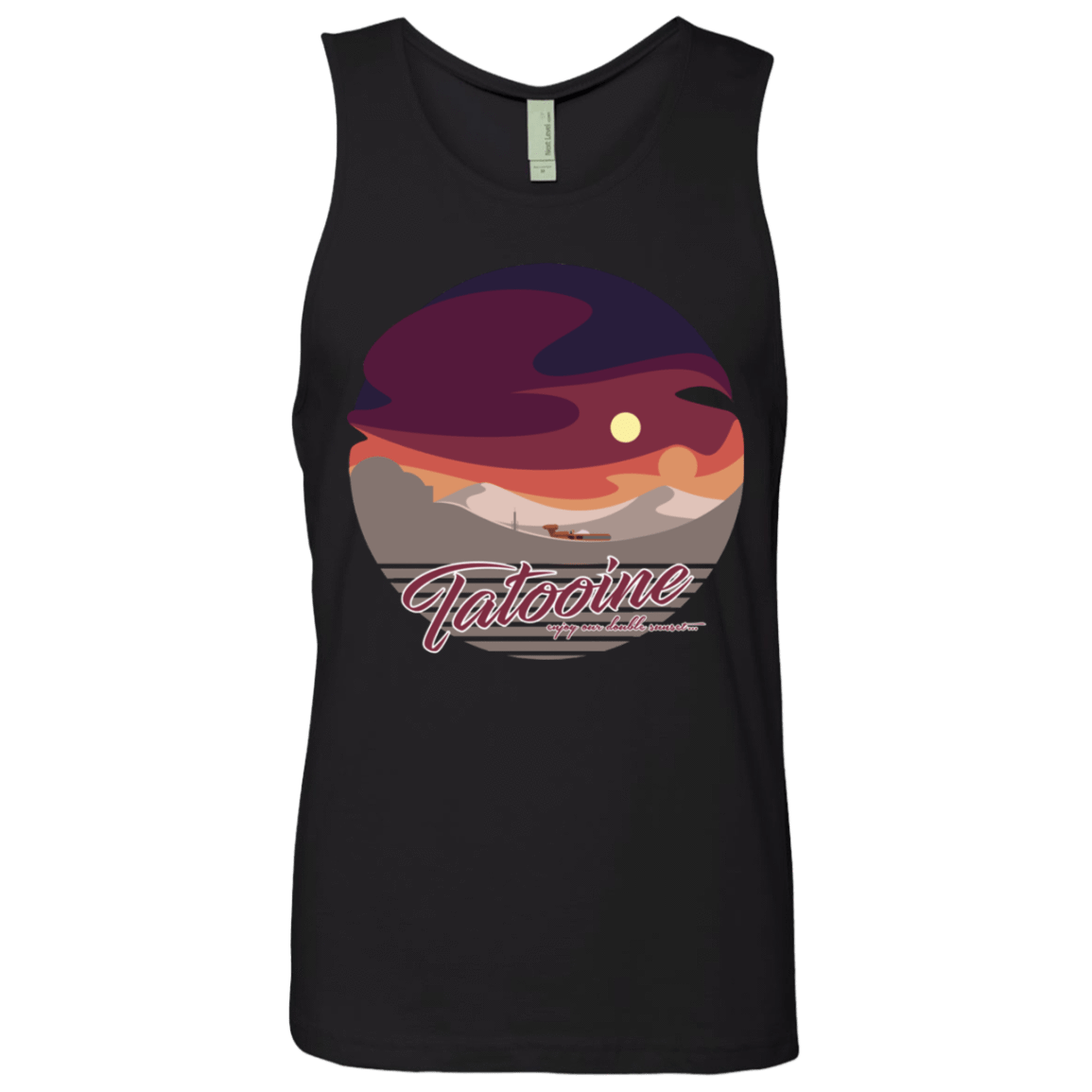 T-Shirts Black / S Enjoy Our Double Sunset Men's Premium Tank Top