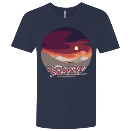 T-Shirts Midnight Navy / X-Small Enjoy Our Double Sunset Men's Premium V-Neck