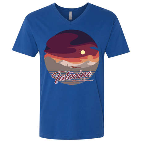 T-Shirts Royal / X-Small Enjoy Our Double Sunset Men's Premium V-Neck