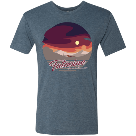 T-Shirts Indigo / S Enjoy Our Double Sunset Men's Triblend T-Shirt