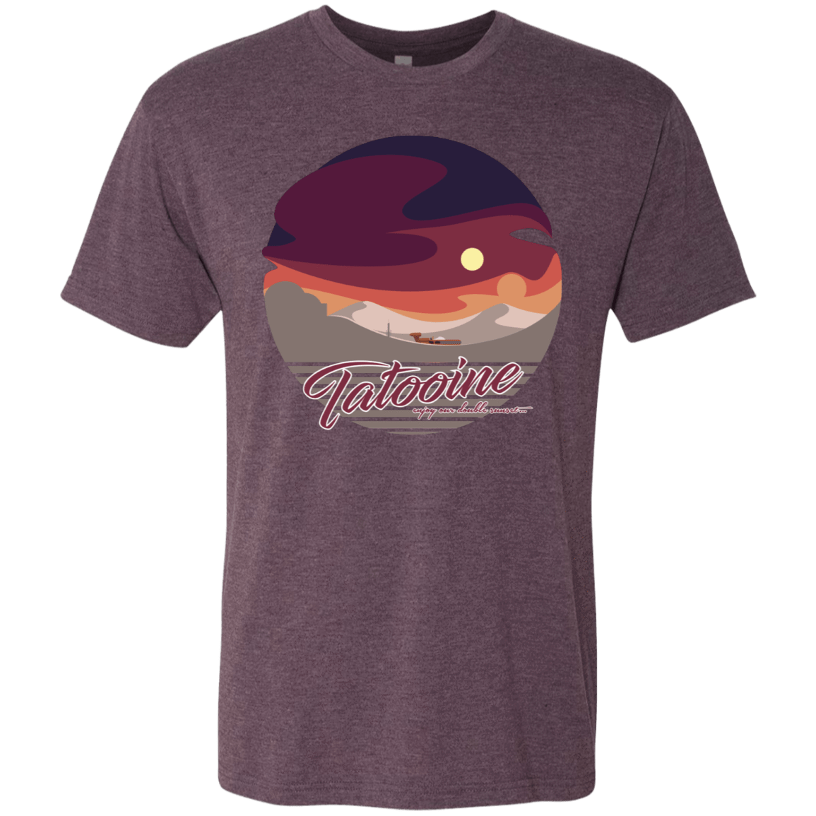 T-Shirts Vintage Purple / S Enjoy Our Double Sunset Men's Triblend T-Shirt