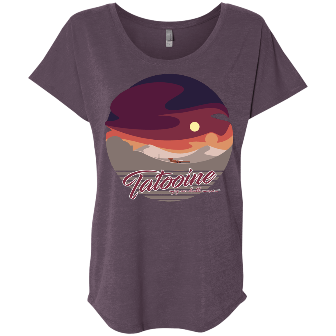 Enjoy Our Double Sunset Triblend Dolman Sleeve