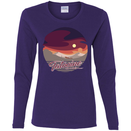 T-Shirts Purple / S Enjoy Our Double Sunset Women's Long Sleeve T-Shirt