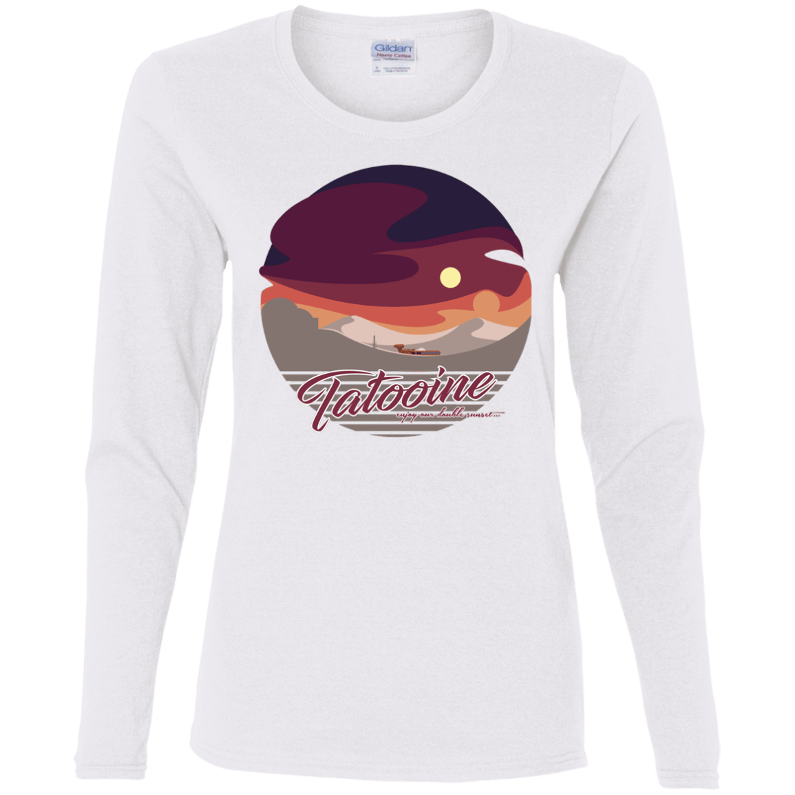 T-Shirts White / S Enjoy Our Double Sunset Women's Long Sleeve T-Shirt