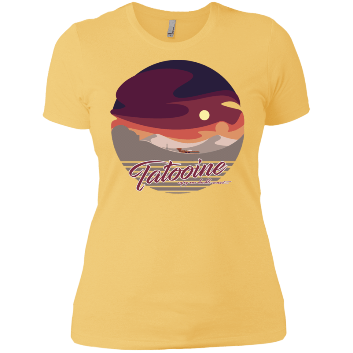 T-Shirts Banana Cream/ / X-Small Enjoy Our Double Sunset Women's Premium T-Shirt