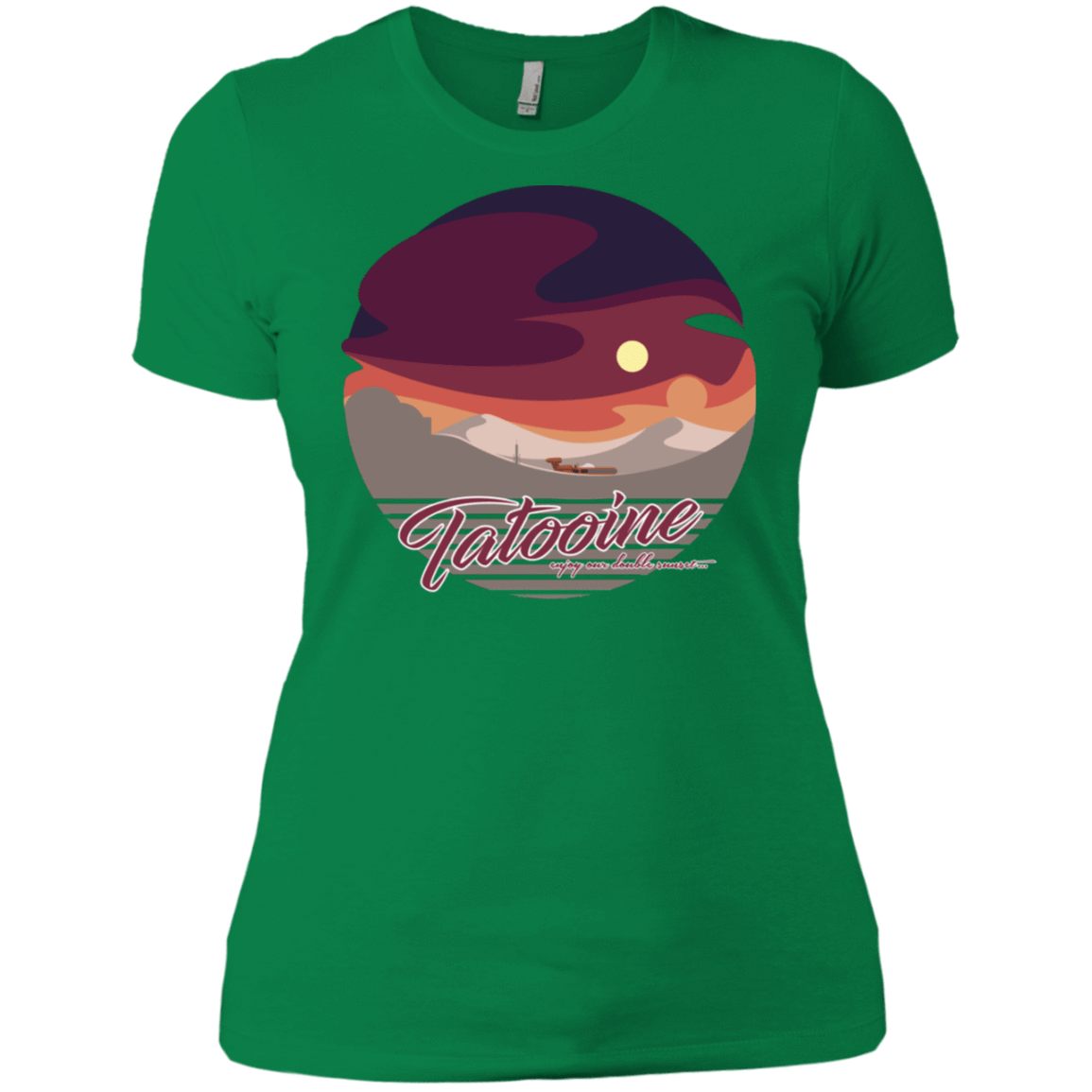 T-Shirts Kelly Green / X-Small Enjoy Our Double Sunset Women's Premium T-Shirt