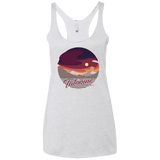 Enjoy Our Double Sunset Women's Triblend Racerback Tank