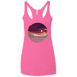 Enjoy Our Double Sunset Women's Triblend Racerback Tank