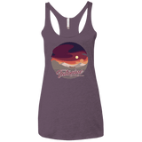 Enjoy Our Double Sunset Women's Triblend Racerback Tank