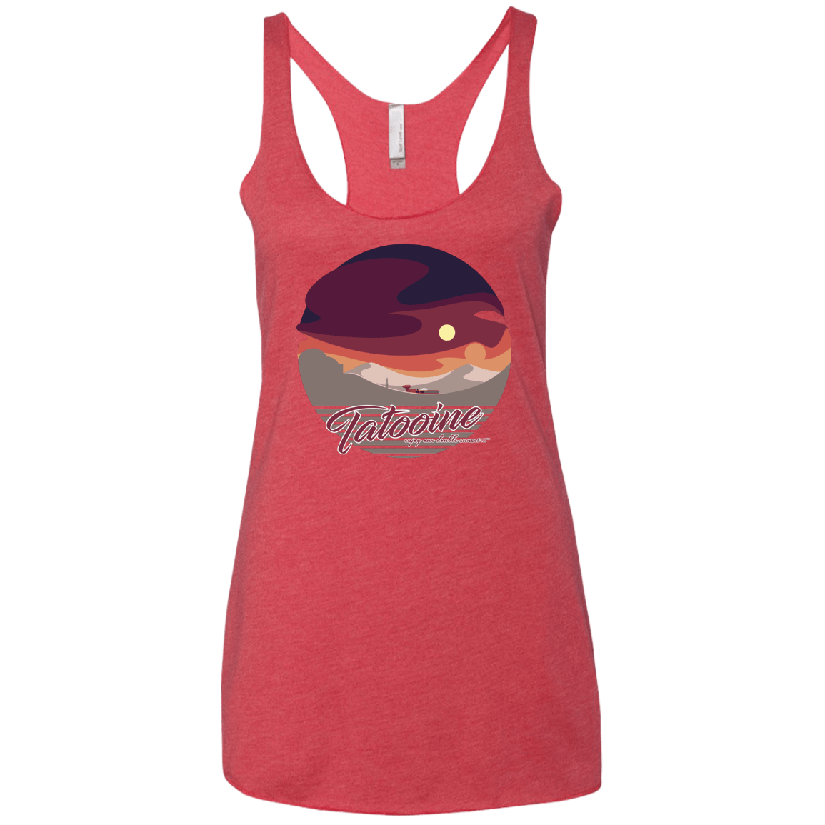 Enjoy Our Double Sunset Women's Triblend Racerback Tank