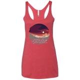 Enjoy Our Double Sunset Women's Triblend Racerback Tank