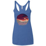 Enjoy Our Double Sunset Women's Triblend Racerback Tank