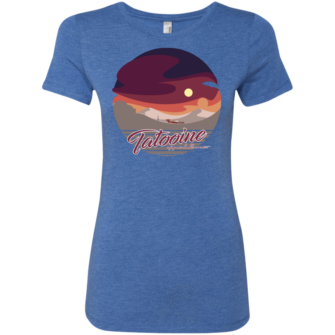 T-Shirts Vintage Royal / S Enjoy Our Double Sunset Women's Triblend T-Shirt