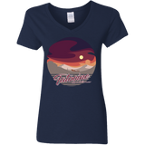 T-Shirts Navy / S Enjoy Our Double Sunset Women's V-Neck T-Shirt