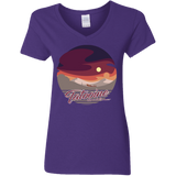 T-Shirts Purple / S Enjoy Our Double Sunset Women's V-Neck T-Shirt