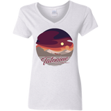 T-Shirts White / S Enjoy Our Double Sunset Women's V-Neck T-Shirt