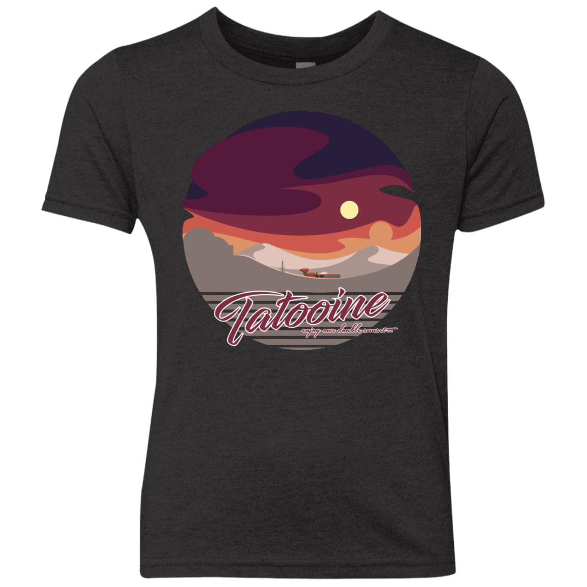Enjoy Our Double Sunset Youth Triblend T-Shirt