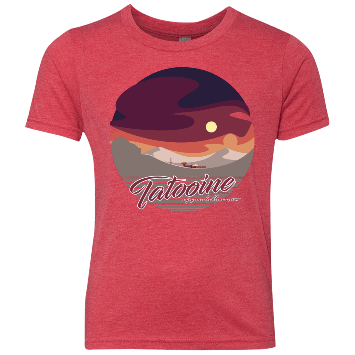 Enjoy Our Double Sunset Youth Triblend T-Shirt